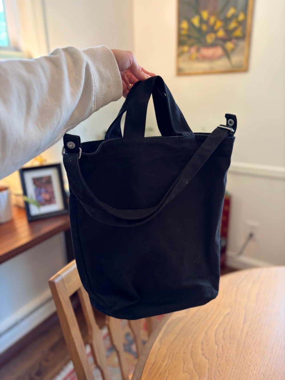 Black Canvas Baggu Duck Bag
